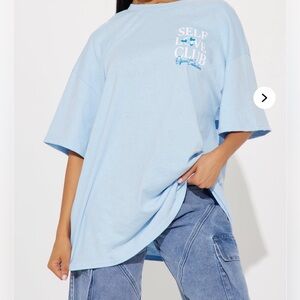 "Self Love Club" oversized graphic tee size L/XL (price is negotiable)